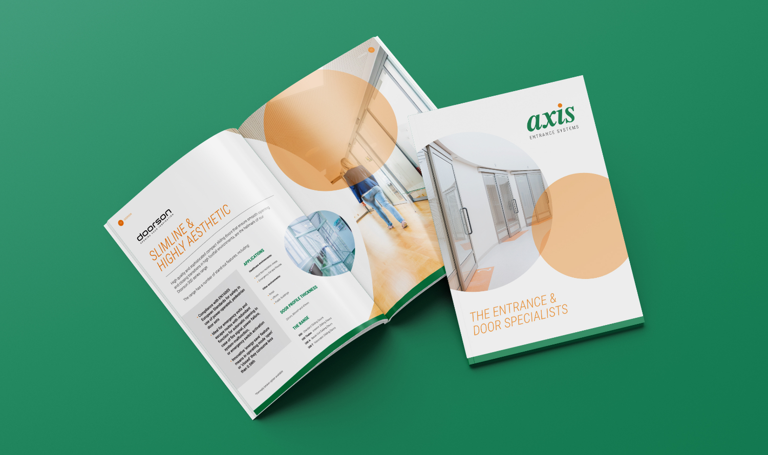 Axis brochure green